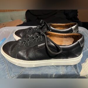 Frankie4 black leather sneakers